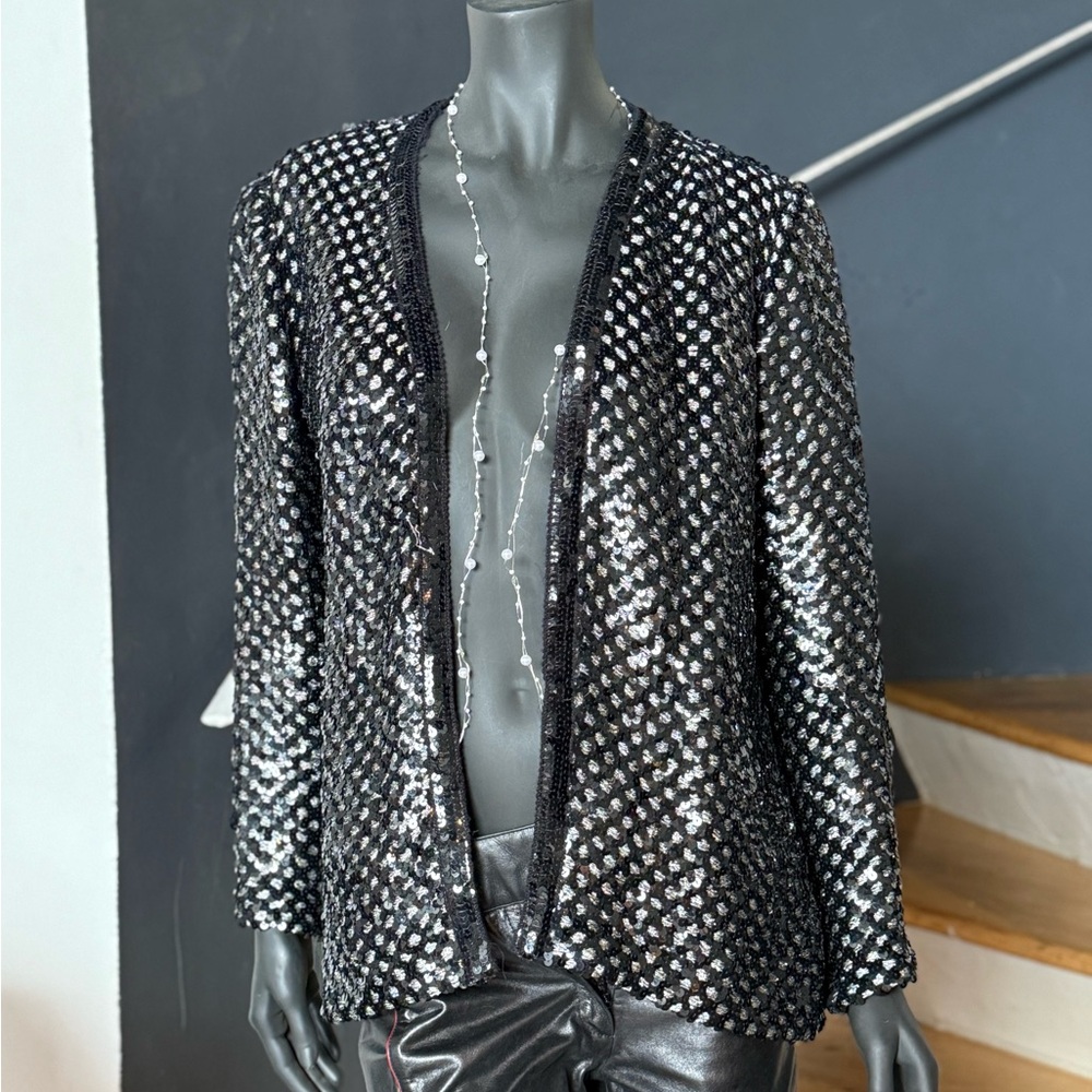 Sequin Black Jacket